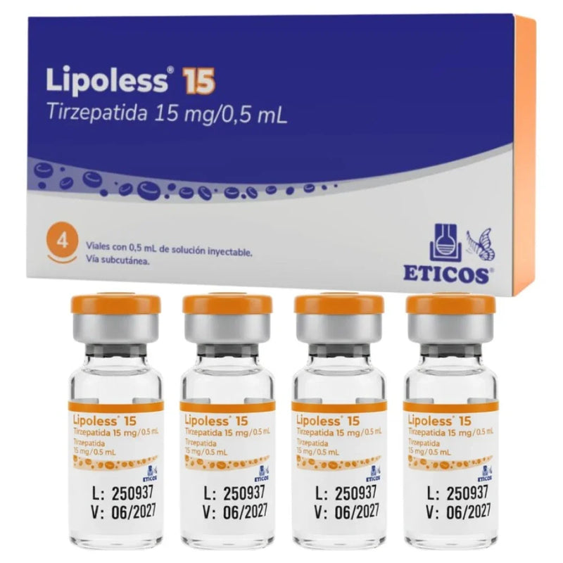 TIRZEPATIDA LIPOLESS 15MG/0,5ML - 04 VIAL TIRZEPATIDA LIPOLESS 15MG/0,5ML - 04 VIAL
